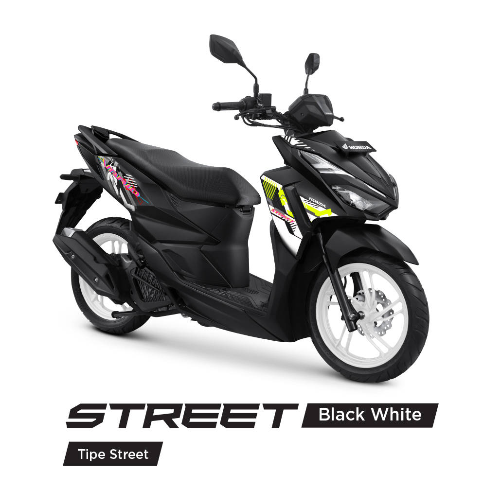 Honda Vario 125 Black White Street